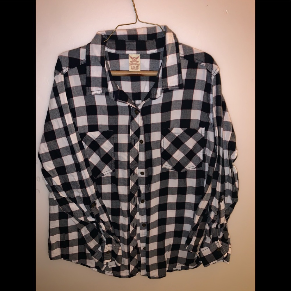 Faded glory long sleeved large 12/14